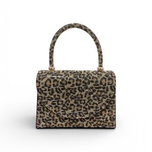 Alessia Sparkly Crystal Leopard Handbag NWT